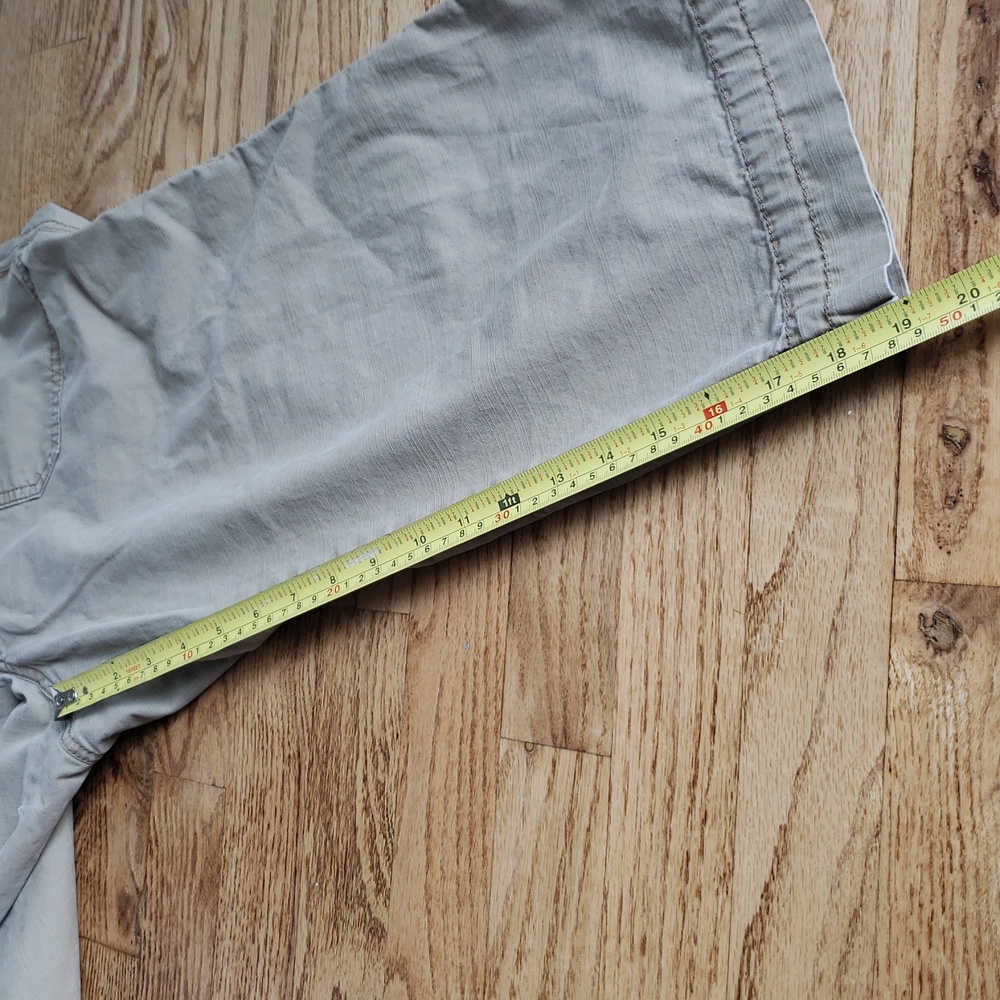 (8) Eddie Bauer Khaki Capris Cropped Cargo Hiking Gorpcore Casual Outdoor Walk - Picture 7 of 13
